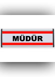 müdür levhası