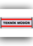teknik müdürü departman levhası levhası