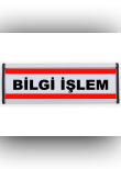 bilgi işlem departman levhası