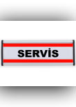 servis departman levhası