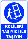 kolileri taşıyıcı ile taşıyın