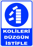 kolileri düzgün istifle