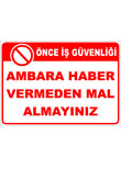 ambara haber vermeden mal almayınız