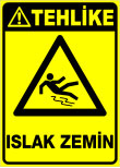 tehlike ıslak zemin
