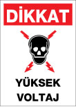 elektrik tehlikesi dikkat yüksek voltaj