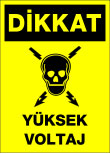 dikkat yüksek voltaj