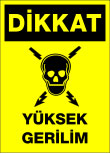 dikkat yüksek gerilim