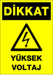 dikkat yüksek voltaj