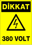 dikkat 380 volt