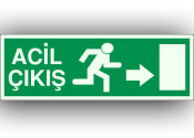 fosforlu acil çıkış levhası