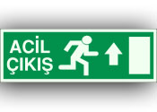 fosforlu acil çıkış levhası