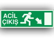 fosforlu acil çıkış levhası