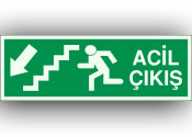 fosforlu acil çıkış levhası