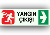 fosforlu acil çıkış levhası