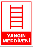 fosforlu yangın merdiveni levhası