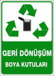 geri dönüşüm boya kutuları