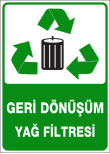 geri dönüşüm yağ filtresi