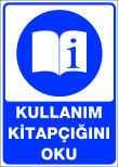 kullanım kitapçığını oku