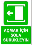 açmak için sola sürükleyin