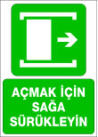 açmak için sağa sürükleyin