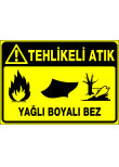 tehlikeli atık yağlı boyalı bez