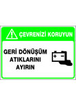 geridönüşüm atıklarını ayırın