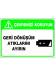 geridönüşüm atıklarını ayırın