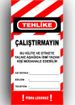işgüvenliği etiketleri