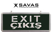 ışıklı acil çıkış levhası