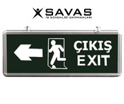 ışıklı acil çıkış levhası