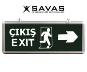 ışıklı acil çıkış levhası