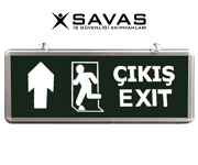 ışıklı acil çıkış levhası