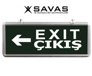 ışıklı acil çıkış levhası
