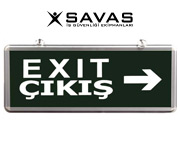 ışıklı acil çıkış levhası