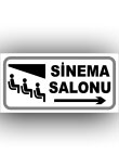 sinema salonu levhası