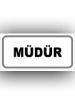 müdür levhası