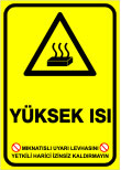 mıknatıslı uyarı levhası yüksek ısı