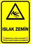 mıknatıslı uyarı levhası ıslak zemin