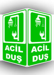 panoramik acil duş levhası