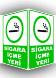 panoramik sigara içme yeri levhası