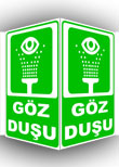 panoramik göz duşu levhası
