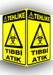 panoramik tıbbi atık levhası
