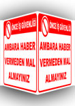 panoramik ambara haber vermeden mal almayınız levhası