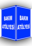 panoramik bakım atölyesi levhası