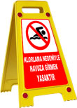 klorlama nedeniyle havuza girmek yasaktır
