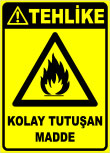 kolay tutuşan madde