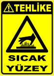 sıcak yüzey