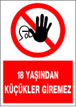 18 yaşından küçükler giremez