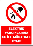 elektrik yangınlarına su ile müdahale etme