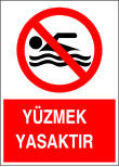 yüzmek yasaktır